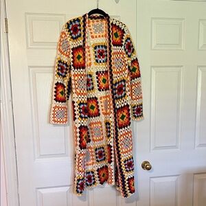SAACHI Colorful Crochet Cardigan
